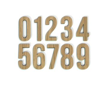 Hands on Art - MDF Cijfer 0-9, creatief, knutselen, deco, 1 stuk, 9mm mdf