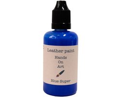 MGM Trading® - Hands on art - Leerverf - Verf voor lederen oppervlakten - 20ml - Blue Super