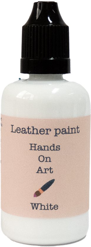 MGM Trading® - Hands on art - Leerverf - Verf voor lederen oppervlakten - 20ml - White