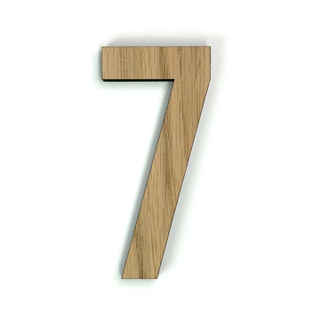 Hands on Art - MDF Cijfer 7, creatief, knutselen, deco, 1 stuk, 9mm mdf
