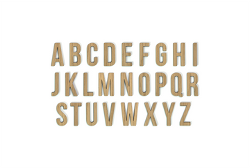 Hands on Art - MDF Letters A-Z, creatief, knutselen, deco, 1 stuk, 9mm mdf