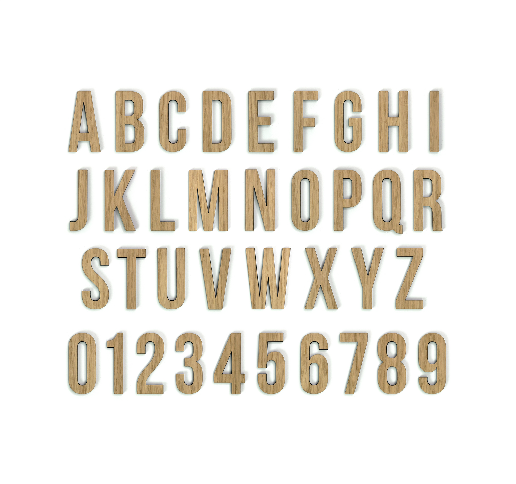 Hands on Art - MDF Cijfer en Letters 0-9 A-Z, creatief, knutselen, deco, 1 stuk, 9mm mdf