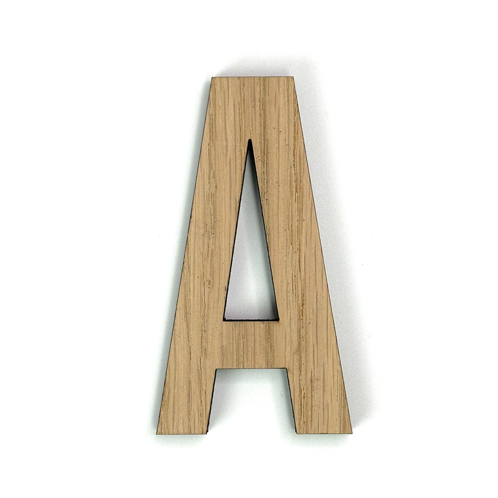Hands on Art - MDF Letter A, creatief, knutselen, deco, 1 stuk, 9mm mdf
