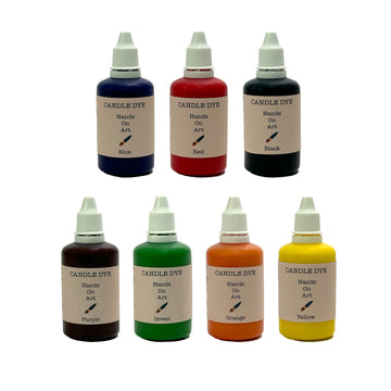 Hands On Art – kaarsen kleurstof voor creatieve kaarsen - Candle dye - 7 kleuren