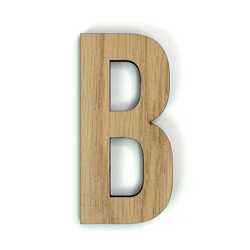 Hands on Art - MDF Letter B, creatief, knutselen, deco, 1 stuk, 9mm mdf