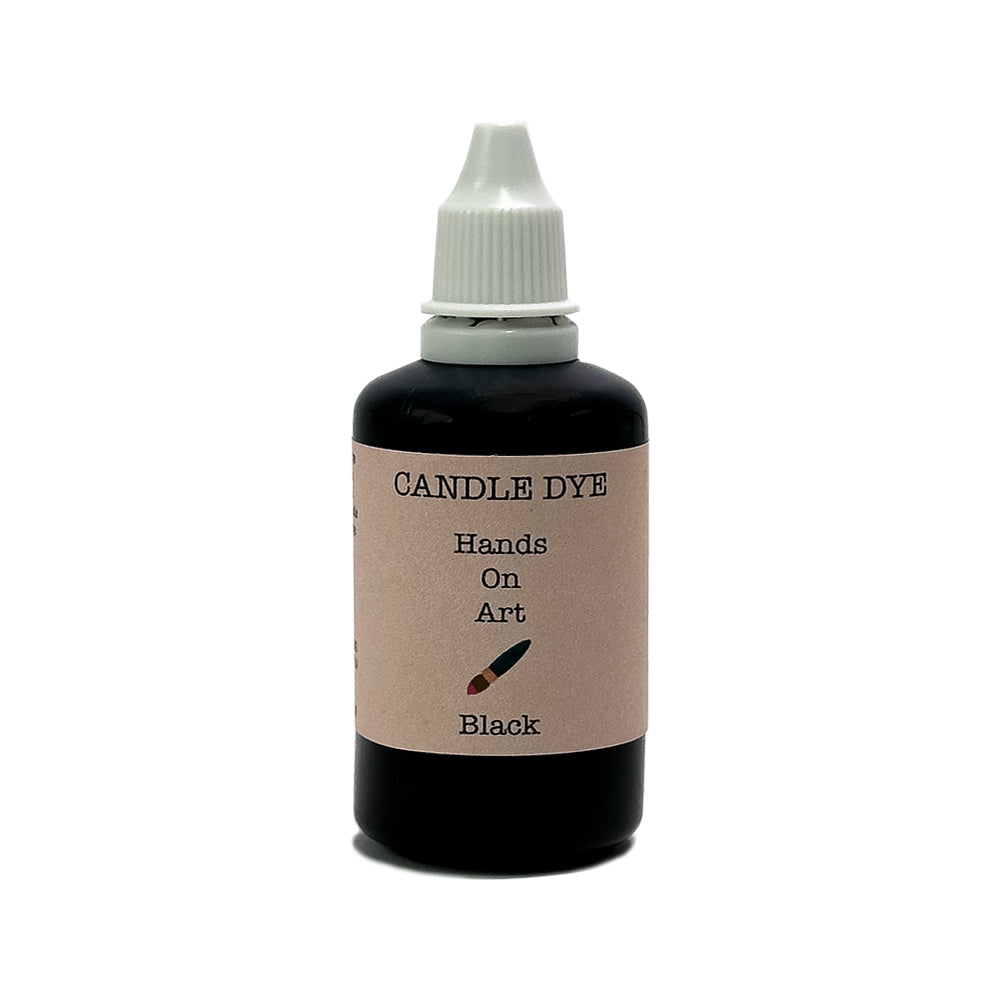 Hands On Art – Zwarte kaarsen kleurstof voor creatieve kaarsen - Candle dye - 50ml