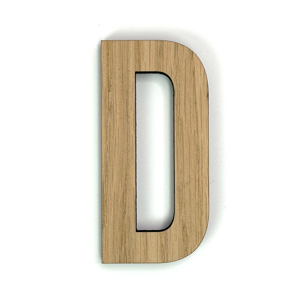 Hands on Art - MDF Letter D, creatief, knutselen, deco, 1 stuk, 9mm mdf