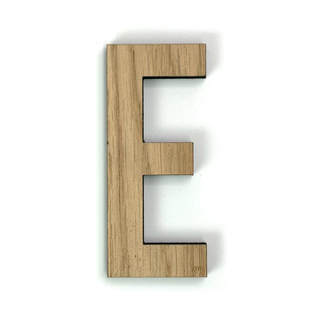 Hands on Art - MDF Letter E, creatief, knutselen, deco, 1 stuk, 9mm mdf
