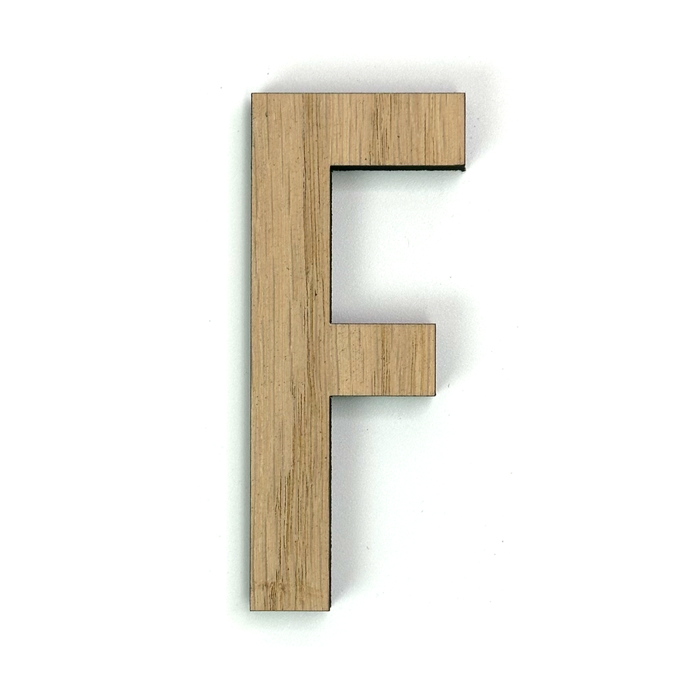 Hands on Art - MDF Letter F, creatief, knutselen, deco, 1 stuk, 9mm mdf