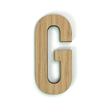 Hands on Art - MDF Letter G, creatief, knutselen, deco, 1 stuk, 9mm mdf