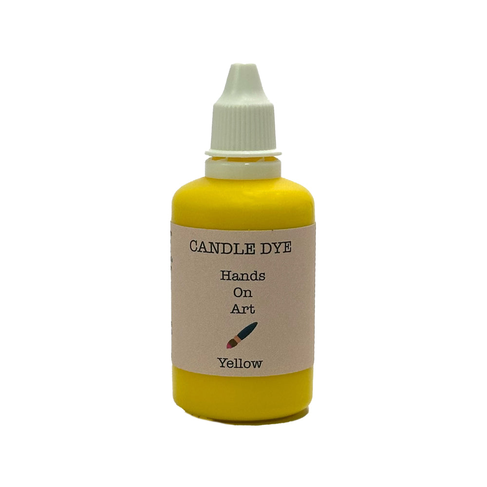 Hands On Art – Gele kaarsen kleurstof voor creatieve kaarsen - Candle dye - 50ml