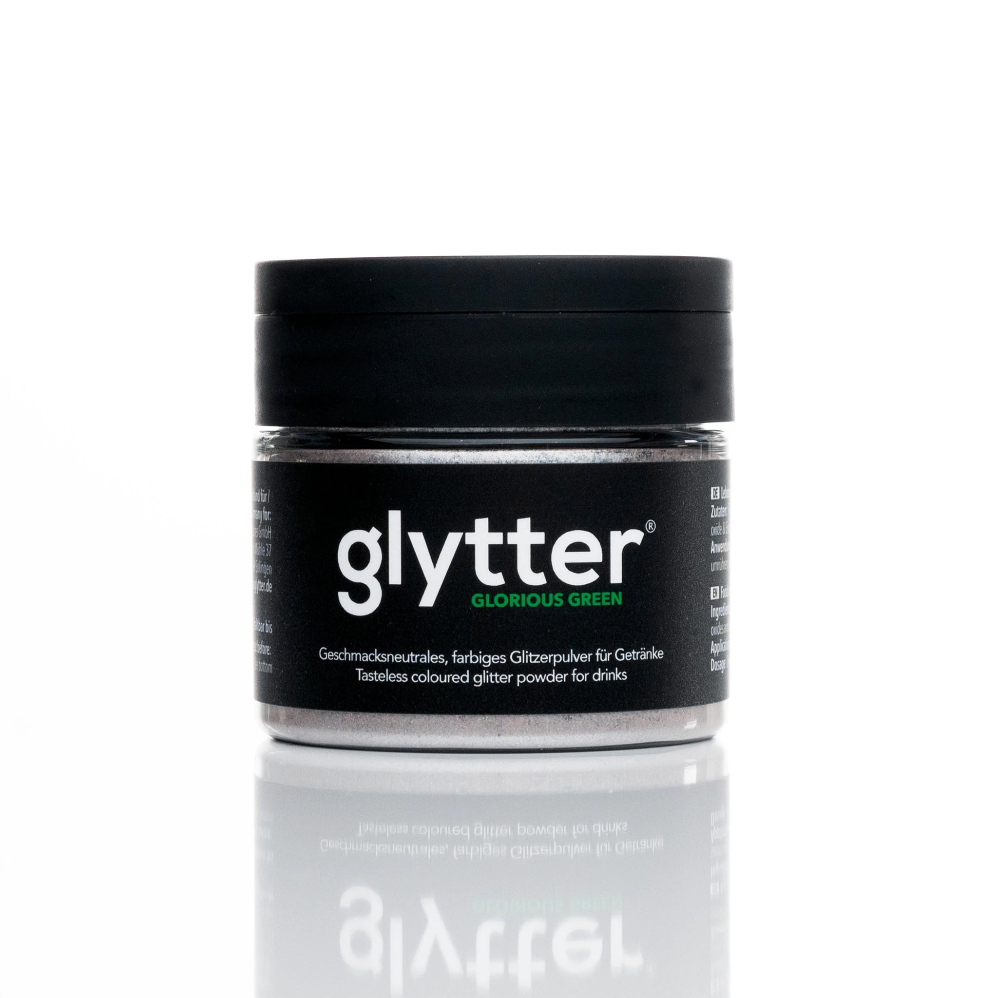 Glytter® - Glorious Green - Drinkbare glitterpoeder - Groen - 10g