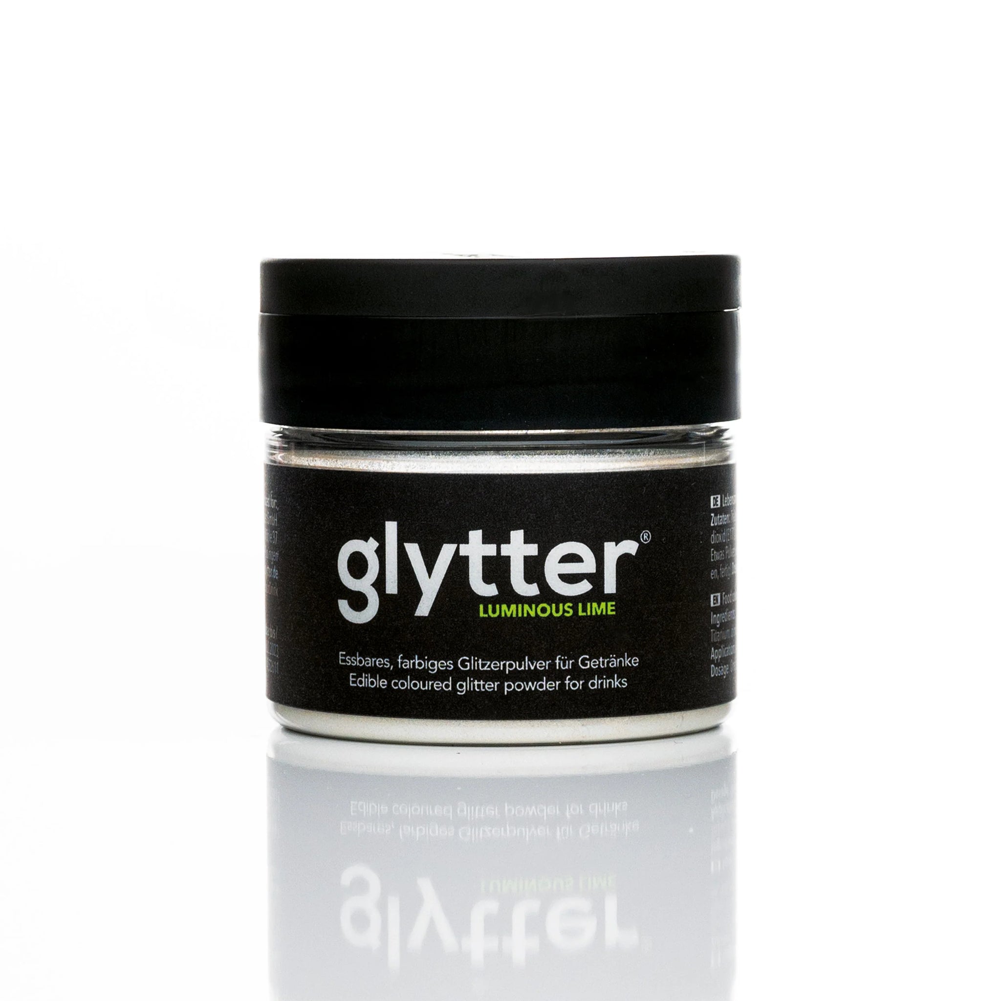 Glytter® - Luminous Lime - Drinkbare glitterpoeder - Neo groen - 10g