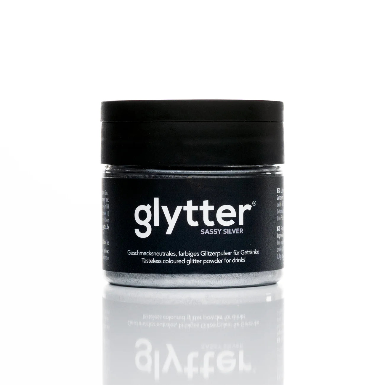Glytter® - Sassy Silver - Drinkbare glitterpoeder - Zilver - 10g