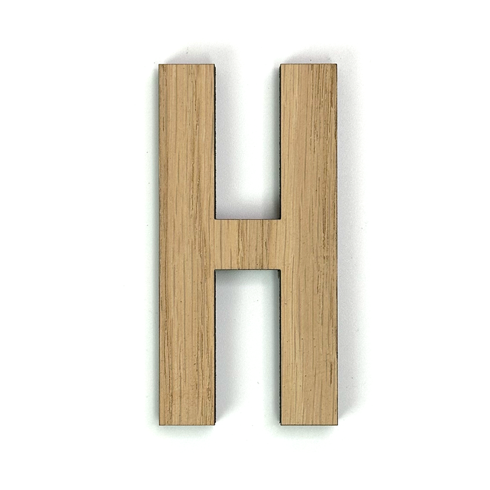 Hands on Art - MDF Letter H, creatief, knutselen, deco, 1 stuk, 9mm mdf