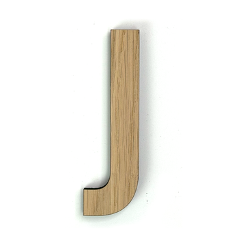 Hands on Art - MDF Letter J, creatief, knutselen, deco, 1 stuk, 9mm mdf