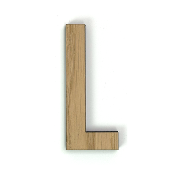 Hands on Art - MDF Letter L, creatief, knutselen, deco, 1 stuk, 9mm mdf