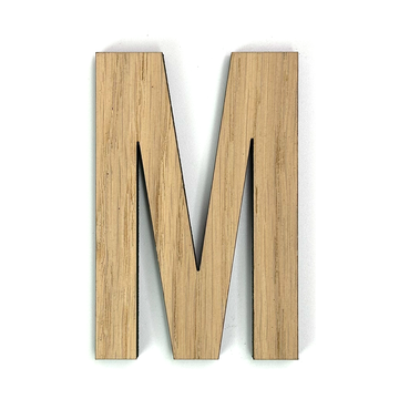 Hands on Art - MDF Letter M, creatief, knutselen, deco, 1 stuk, 9mm mdf