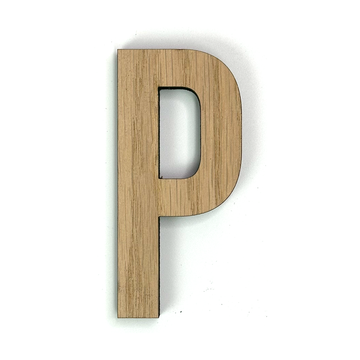 Hands on Art - MDF Letter P, creatief, knutselen, deco, 1 stuk, 9mm mdf