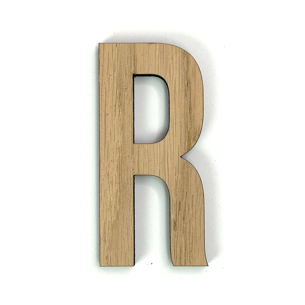 Hands on Art - MDF Letter R, creatief, knutselen, deco, 1 stuk, 9mm mdf