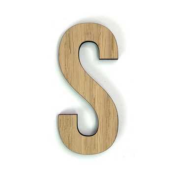 Hands on Art - MDF Letter S, creatief, knutselen, deco, 1 stuk, 9mm mdf