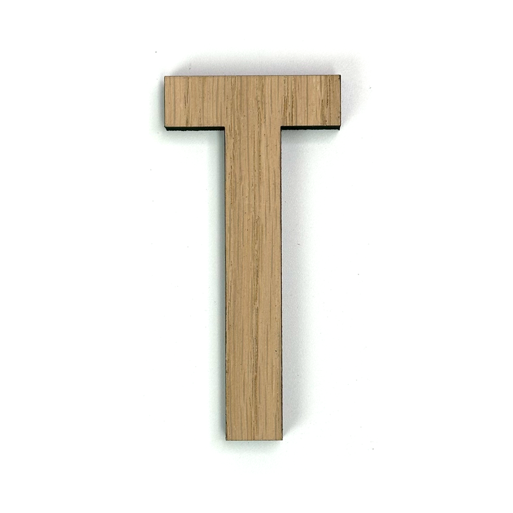 Hands on Art - MDF Letter T, creatief, knutselen, deco, 1 stuk, 9mm mdf
