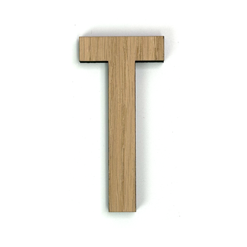 Hands on Art - MDF Letter T, creatief, knutselen, deco, 1 stuk, 9mm mdf