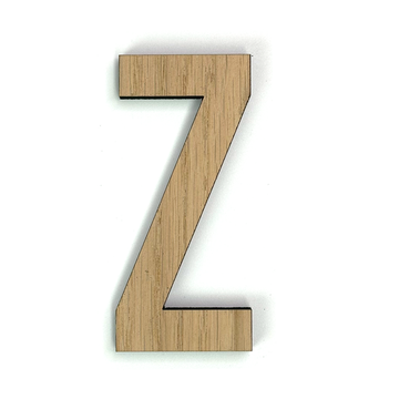 Hands on Art - MDF Letter Z, creatief, knutselen, deco, 1 stuk, 9mm mdf